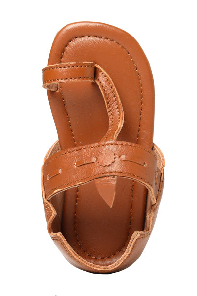 Tan kolhapuris Booties