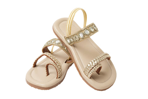 Gold Mirror Sandals