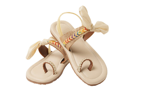Gold & White Sash Sliders