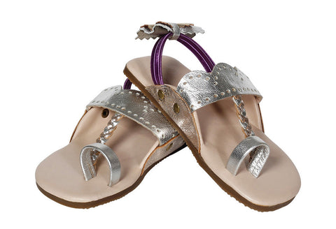Metallic Scallop Booties