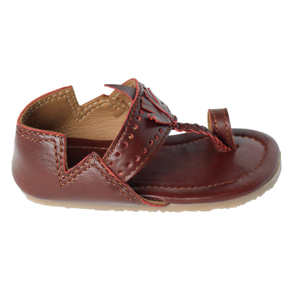 Brown Fringe Tassle Kolhapuris
