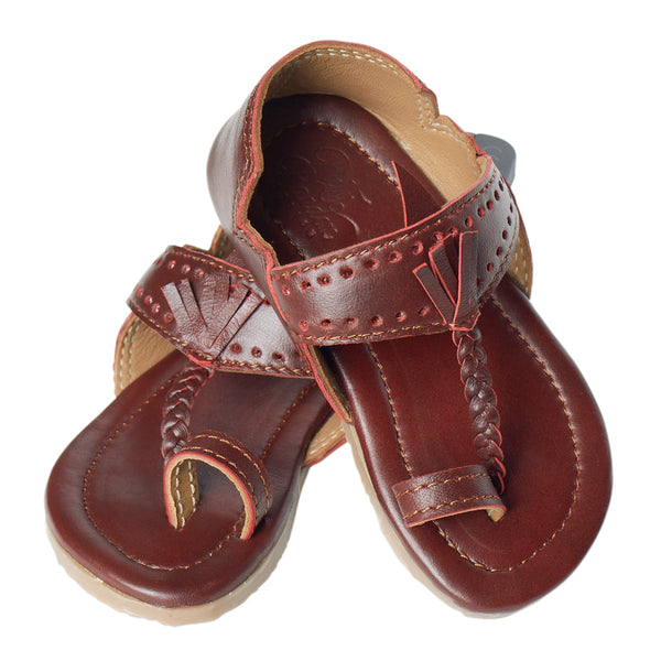 Brown Fringe Tassle Kolhapuris